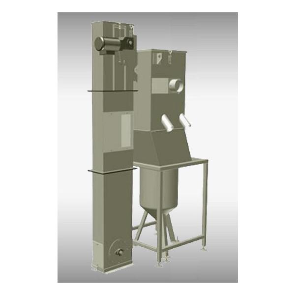 Clemco Elevador de cangilones para abrasivos, corto, 3000 mm
