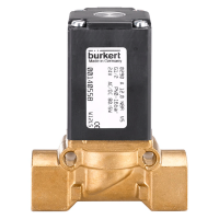 Bürkert Servo-assisted 2/2-way diaphragm valve Type 0290 Threaded version G 1/2 12 mm Brass body EPDM membrane 230V/50 Hz