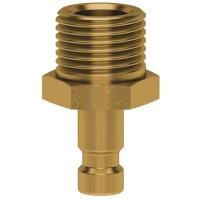 ESMC Plug, male thread, brass, DN 2.7