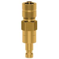 ESMC Plug, squeeze nut, brass, shut-off, DN 2.7