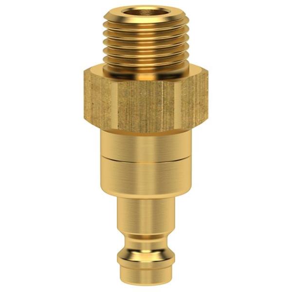 ESM Plug, male thread, brass, shut-off, DN 5