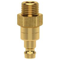 ESM Plug, male thread, brass, shut-off, DN 5