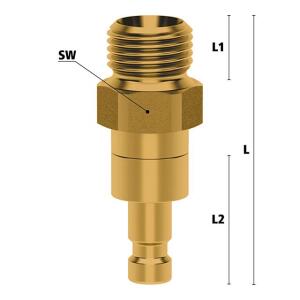 Luedecke ESMC 18 NAAB - Series ESMC DN 2.7 - Plug with...