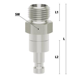 Luedecke ESMCN 18 NAAB - Series ESMC DN 2.7 - Plug with...