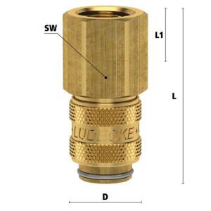 Luedecke ESM 14 I - Series ESM DN 5 - Couplings with...