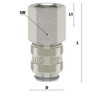 Luedecke ESMN 101 I - Series ESM DN 5 - Couplings with...