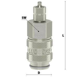 Luedecke ESMN 35 TQ - Series ESM DN 5 - Couplings with...