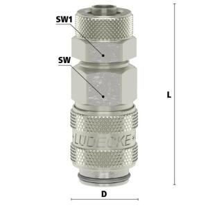 Luedecke ESMN 4 TQ - Series ESM DN 5 - Couplings with...