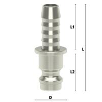 Luedecke ESMN 8 S - Serie ESM DN 5 - Conexión macho con Portamangueras