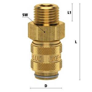 Luedecke ESM 18 AAB - Series ESM DN 5 - Couplings with...