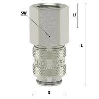 Luedecke ESMN 38 IAB - Série ESM DN 5 - Raccords avec fileté femelle