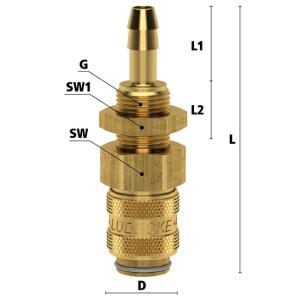 Luedecke ESM 9 TSVAB - Série ESM DN 5 - Raccords...