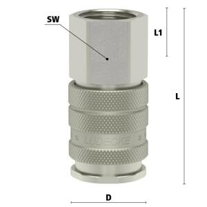 Luedecke ESIG 38 IAB - Serie ESIG DN 10 - Racores con...