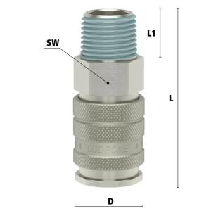 Luedecke ESIG 12 AO - Série ESIG DN 10 - Raccords...