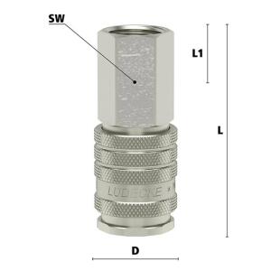 Luedecke ESI 12 IO - Serie ESI DN 7.8 - Racores con rosca...