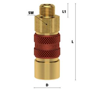 Luedecke ESMK 18 AR - Series ESMK DN 5 - Couplings with...