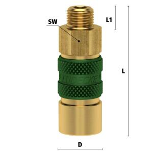 Luedecke ESMK 18 AG - Series ESMK DN 5 - Couplings with...