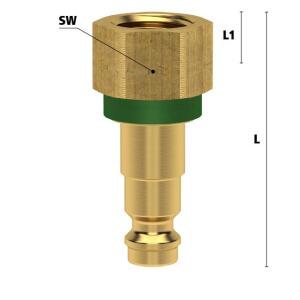 Luedecke ESMK 18 NIABG - Series ESMK DN 5 - Plug with...