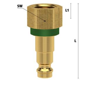 Luedecke ESMK 18 NIG - Series ESMK DN 5 - Plug with...