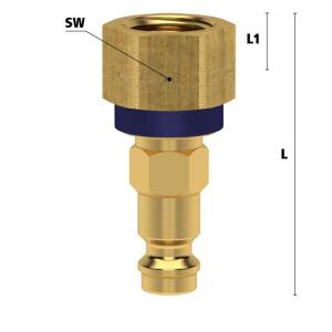 Luedecke ESMK 18 NIBL - Series ESMK DN 5 - Plug with...