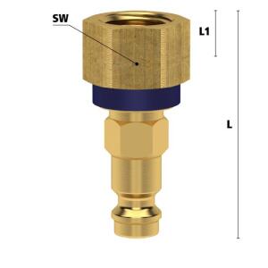 Luedecke ESMK 18 NIABBL - Series ESMK DN 5 - Plug with...