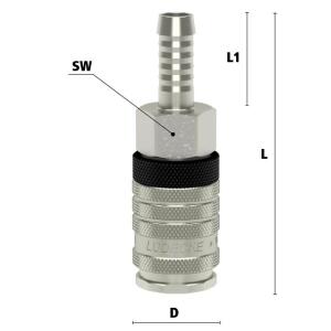 Lüdecke ESI 8 TM - Serie ESI DN 7.8 - Kupplungen mit...