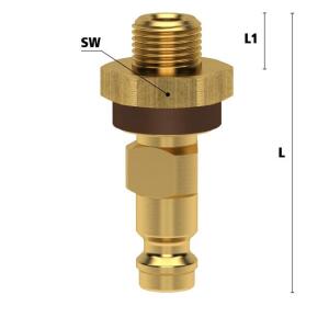 Luedecke ESMK 18 NABR - Series ESMK DN 5 - Plug with male...