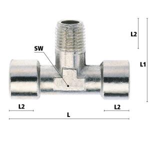 Luedecke VTC 206-14 - T-piece with conical external...