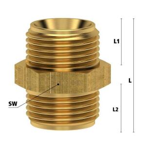 Luedecke D 42 M - Mamelon double pneumatique avec filet...