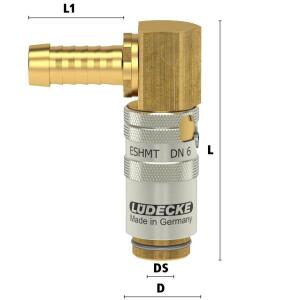 Lüdecke ESHMT 9 TL90 - Serie ESHMT DN 6 - Kupplungen...