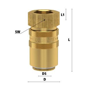 Luedecke ESH 14 IAB - Serie ESH DN 9 - Racores con rosca...