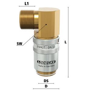 Luedecke ESHGT2415AL90 - Série ESHGT DN 13 -...