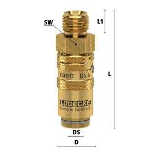 Luedecke ESHMT14ALAB - Serie ESHMT DN 6 - Raccordi con...