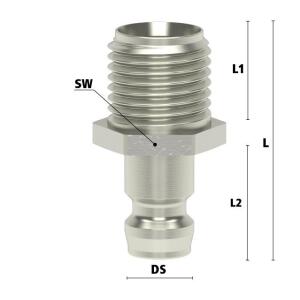 Luedecke ESHM 18 NAIB - Series ESHM DN 6 - Plug with...