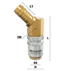 Luedecke ESHGT 13 TL45 - Serie ESHGT DN 13 - Raccordi con...
