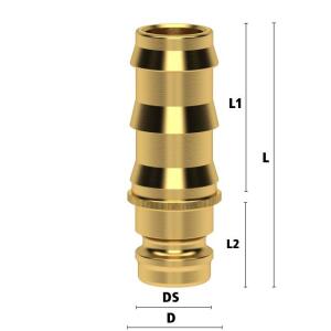 Lüdecke ESH 10 S - Serie ESH DN 9 - Stecknippel mit...