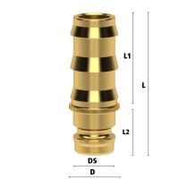 Luedecke ESH 10 S - Serie ESH DN 9 - Nipplo a innesto con portagomma diritto a sgancio rapido