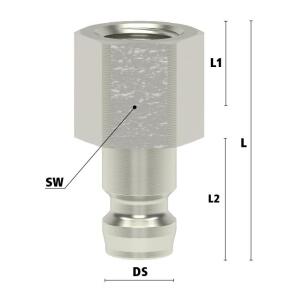 Luedecke ESHM 18 NI - Series ESHM DN 6 - Plug with...