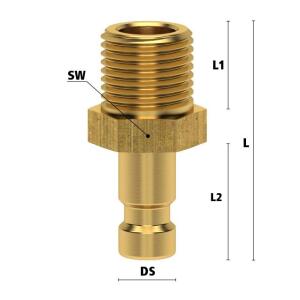 Luedecke ESHMC 875 NA - Series ESHMC DN 2.7 - Plug with...