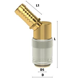 Luedecke ESD 13 TL-45 - Série ESD DN 9 - Raccords...