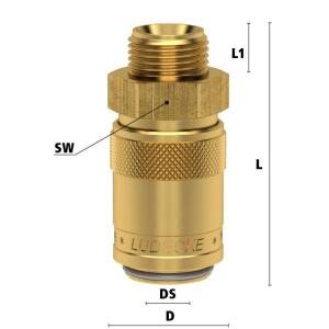 Luedecke ESD 12 ALAB - Série ESD DN 9 - Raccords...