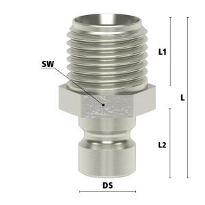 Luedecke ESDM 14 NAAB - Serie ESDM DN 6 - Nipplo a...
