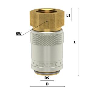 Luedecke ESD 12 I - Série ESD DN 9 - Raccords avec...