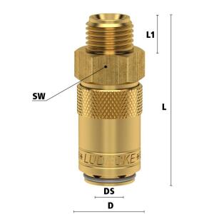 Luedecke ESDM 14 AAB - Serie ESDM DN 6 - Raccordo con...