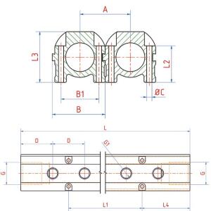 Luedecke VB 34146-266 B - Aluminum distribution blocks