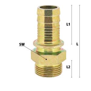 Luedecke G 20-53 T - Male threaded grommets with locking...