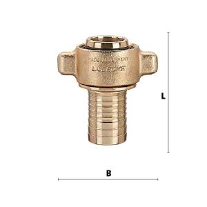 Luedecke 32/13 S - Complete screw fittings with locking collar