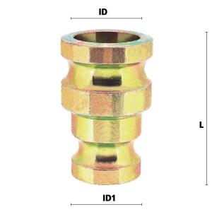 Luedecke VR X25/25 - Male part on both sides System...