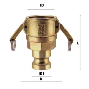 Luedecke MSA 35-N/X25 - Parte madre e parte padre - Adattatore di riduzione del sistema