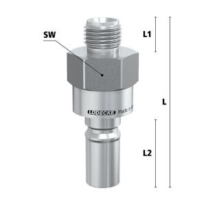 Luedecke ESCBE9 34 NAAB - Series ESCBE DN 9 - Plug with...